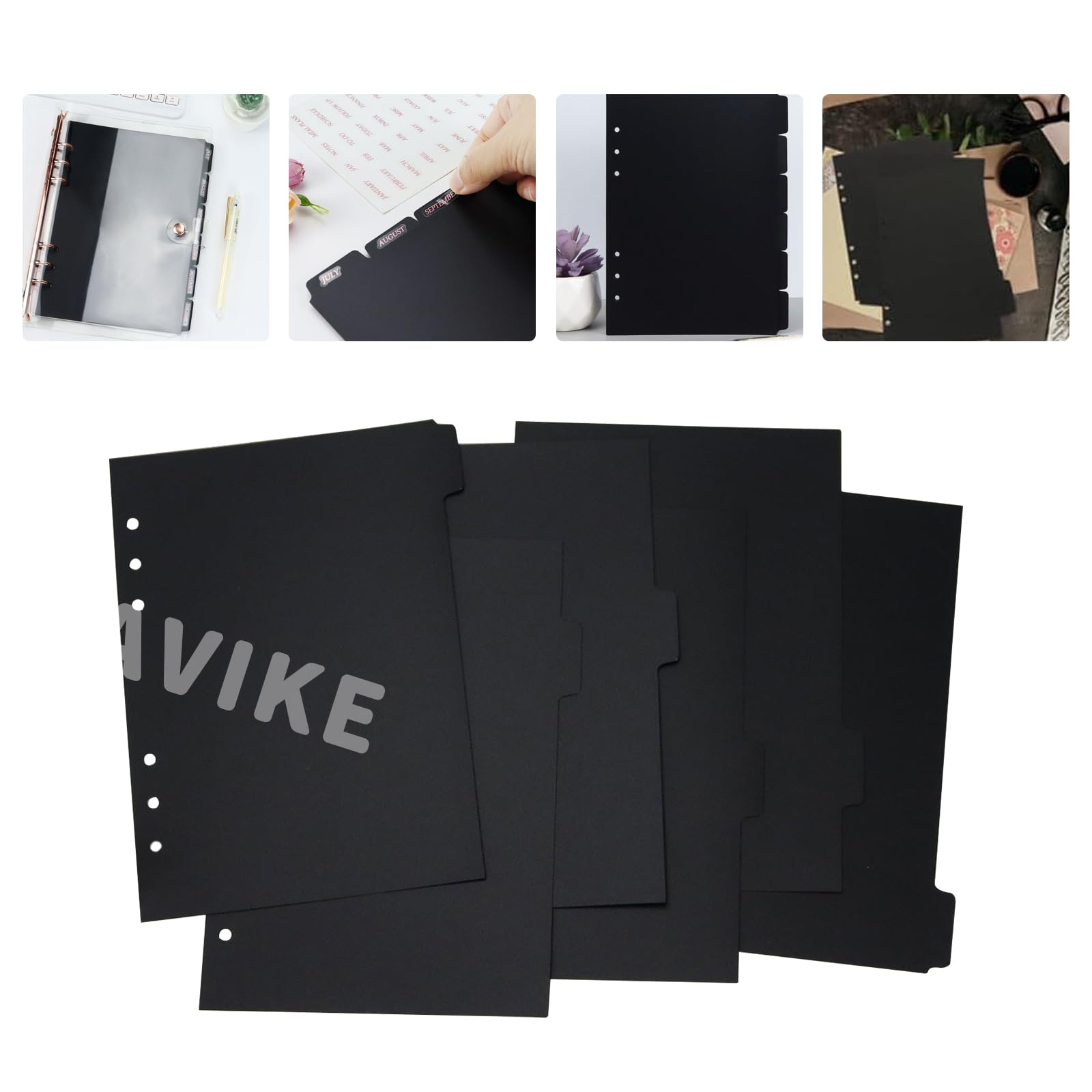 Amazon | PAVIKE A5ノート A5ルーズリーフノート 仕切りカード